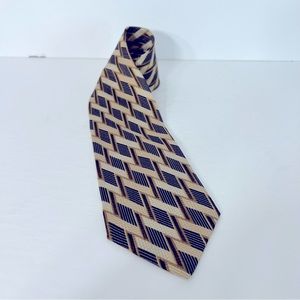 VTG Dona/Dona Handmade in Italy 100% Silk Neck Tie EUC Lightweight